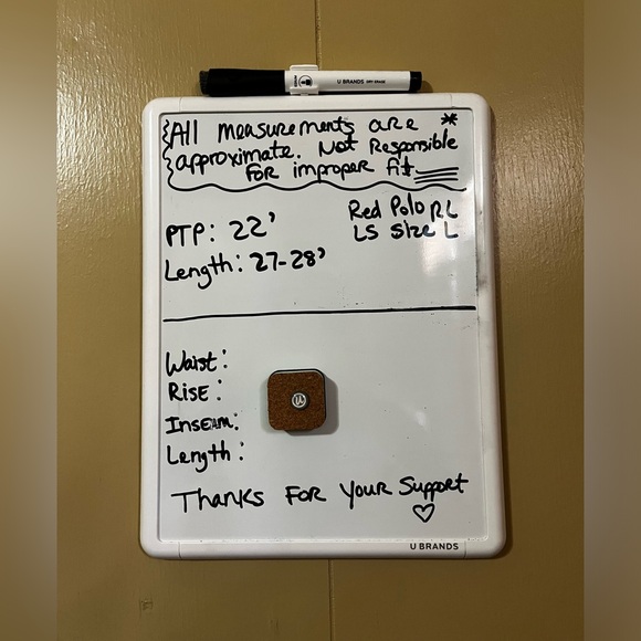 Polo by Ralph Lauren Red Long Sleeve Cotton Tee Preppy Comfy Casual Size L - Picture 7 of 7